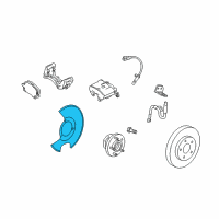 OEM 2010 Cadillac SRX Splash Shield Diagram - 20841728