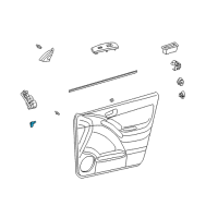 OEM Pontiac Switch, Front Side Door Jamb Diagram - 88970413