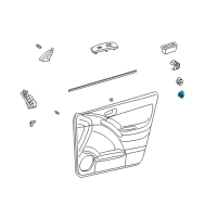 OEM 2006 Pontiac Vibe Switch, Rear Side Door Window Diagram - 94857270