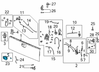 OEM Honda Ridgeline Handle (Platinum White Pearl) Diagram - 74811-T6Z-A51ZB