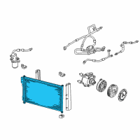 OEM 2001 Ford Expedition Condenser Diagram - EU2Z-19712-B