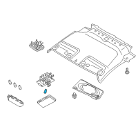 OEM Chevrolet Cargo Lamp Bulb Diagram - 19317242