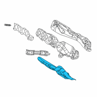 OEM 2022 Lexus UX250h INSULATOR, Exhaust M Diagram - 17168-F2050