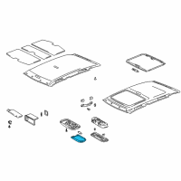 OEM Toyota Tacoma Int Lamp Lens Diagram - 81241-12020