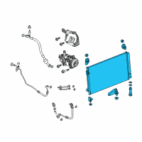 OEM 2017 GMC Sierra 3500 HD Condenser Diagram - 23258965