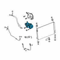 OEM 2017 GMC Sierra 2500 HD Compressor Diagram - 84730848