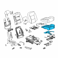 OEM 2018 GMC Sierra 1500 Seat Cushion Pad Diagram - 84291505