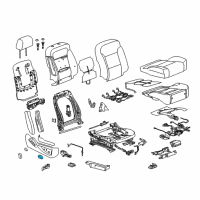 OEM Cadillac ATS Adjust Knob Diagram - 22748474