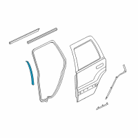 OEM 2007 Jeep Liberty WEATHERSTRIP-B Pillar Secondary Diagram - 55360780AA