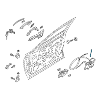 OEM 2021 Infiniti QX50 Rod-Key Lock, LH Diagram - 80515-5NA0A