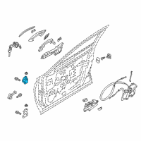 OEM Infiniti QX50 Hinge Assy-Front Door, Upper RH Diagram - 80400-2V70A