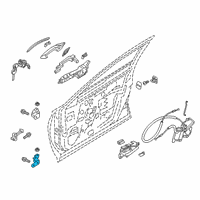 OEM 2019 Infiniti QX50 Hinge Assembly-Front Door, Upper LH Diagram - 80401-2V70A