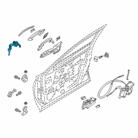 OEM 2019 Infiniti QX50 Cylinder Set-Door Lock, LH Diagram - H0601-5NA0A