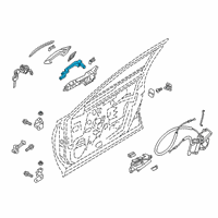 OEM 2019 Infiniti QX50 Grip-Outside Handle, LH Diagram - 80641-5NA0A