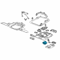 OEM 2016 Cadillac CTS Sunroof Switch Diagram - 22946685