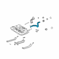 OEM 2002 Toyota Avalon Filler Pipe Diagram - 77201-06021