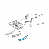 OEM 1999 Toyota Camry Tank Mount Strap Diagram - 77602-33010