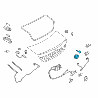 OEM BMW 760Li Catch Key Diagram - 51-24-7-226-794