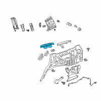 OEM 2016 Lexus LX570 Cup Holder, No.2 Diagram - 66992-60010-A2