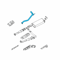 OEM Infiniti QX56 Pre MUFFLER Diagram - 20050-9GH0B