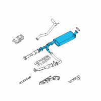 OEM 2008 Nissan Armada MUFFLER Assembly - Exhaust Main Diagram - 20100-9GH0A