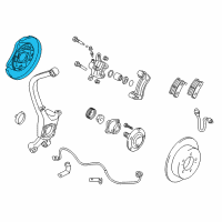 OEM 1999 Chrysler Sebring Brake Backing Diagram - MB950207