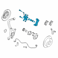 OEM 1997 Chrysler Sebring CALIPER-Disc Brake Diagram - MR129583