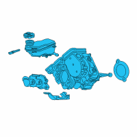 OEM 2016 Chevrolet Volt Master Cylinder Assembly Diagram - 84669159