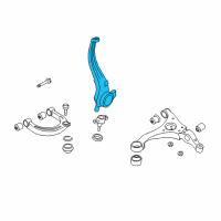 OEM Hyundai Sonata Knuckle-Front Axle, LH Diagram - 51715-3K550