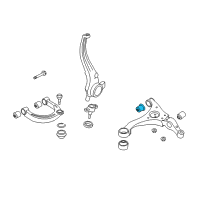 OEM 2009 Hyundai Azera Bush-Lower Arm, Rear Diagram - 54551-3L000