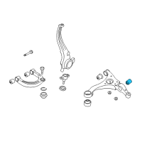 OEM 2007 Kia Amanti Bush-Front Lower Arm"S" Diagram - 545523K000