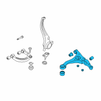 OEM 2010 Hyundai Sonata Arm Complete-Front Lower, LH Diagram - 54500-3K060