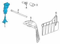 OEM GMC Yukon XL Spare Carrier Diagram - 84819520