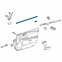 OEM 2015 Toyota Camry Belt Weatherstrip Diagram - 68171-06150