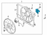 OEM 2022 Kia Niro Fan Controller Diagram - 25385G2000
