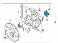 OEM 2018 Kia Niro Fan Controller Diagram - 25385G2000