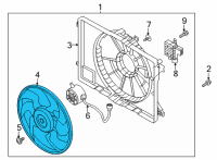 OEM 2020 Kia Niro Fan-Cooling Diagram - 25231F2000