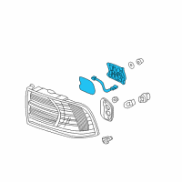 OEM 2006 Acura TL Led Unit, Driver Side Diagram - 33552-SEP-A01