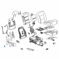 OEM 2018 Cadillac Escalade ESV Seat Switch Knob Diagram - 22847898