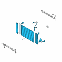 OEM 2007 Lexus RX350 Radiator Assembly, No.2 Diagram - 16041-0P190