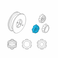 OEM 2001 Nissan Frontier Disc Wheel Cap Diagram - 40315-9Z411