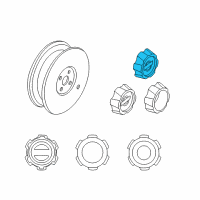 OEM 2002 Nissan Frontier Cap-Disc Wheel (Silver) Diagram - 40315-9Z400