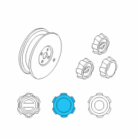 OEM 1999 Nissan Frontier Disc Wheel Ornament Diagram - 40343-31G00