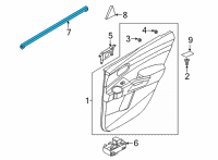 OEM 2022 Kia Sorento W/STRIP-Rr Dr Belt I Diagram - 83230P2000