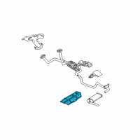 OEM 1997 Chevrolet Camaro Shield-Exhaust Muffler Heat Diagram - 10239715