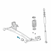 OEM Toyota Echo Axle Beam Mount Bolt Diagram - 90119-12342