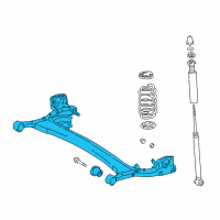 OEM 2001 Toyota Echo Axle Beam Diagram - 42110-52120