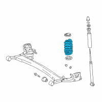 OEM 2004 Toyota Echo Coil Spring Diagram - 48231-52720