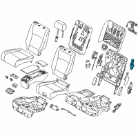 OEM 2011 BMW 535i GT xDrive Power Seat Gear Diagram - 52207263588