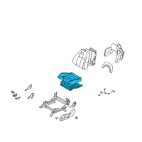 OEM 2005 Nissan 350Z Cushion Assy-Front Seat Diagram - 87350-CD070